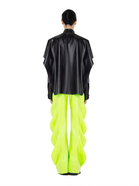 Latex Deflated Trousers - Lime
