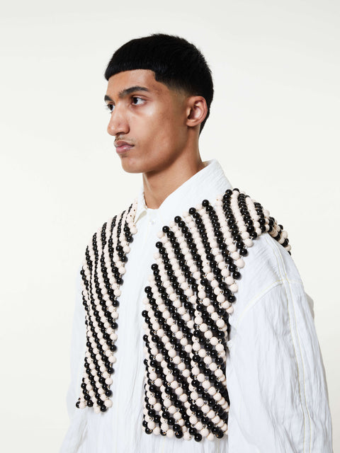 Striped Wooden Vest