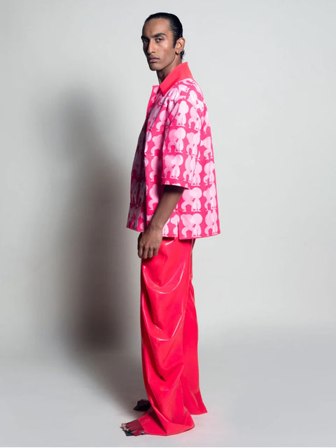 Dancing Figures Shirt - Pink