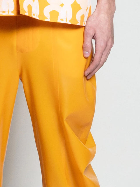Latex Deflated Trousers - Amber