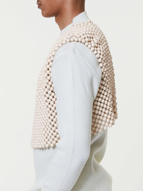 Off-White Wooden Vest