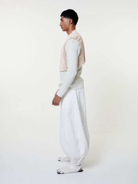 Off-White Wooden Vest
