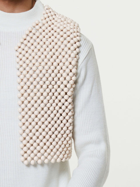 Off-White Wooden Vest