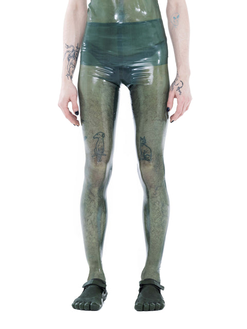 Essential Latex Tights - Olive