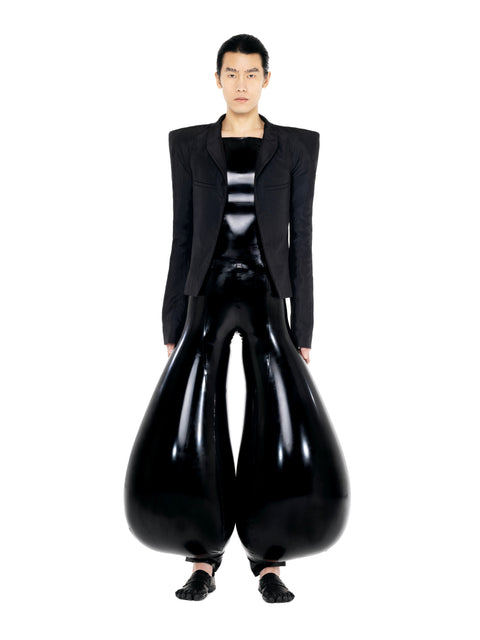 Latex Inflatable Legging Rubber Pants Trousers men latex inflatable  trousers
