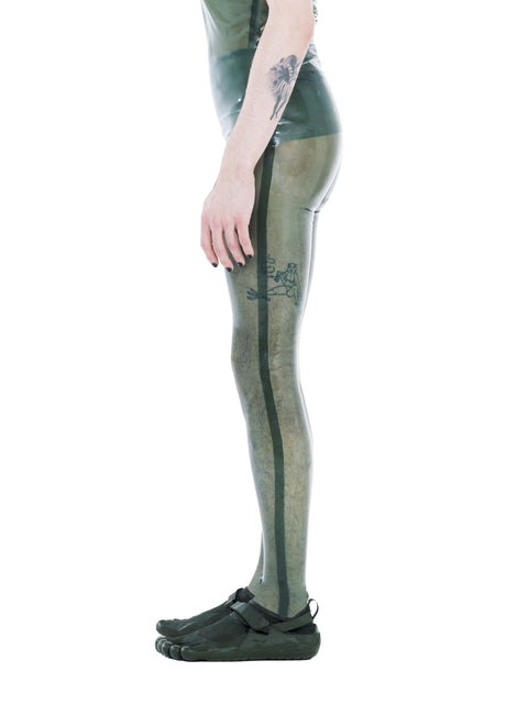 Essential Latex Tights - Olive