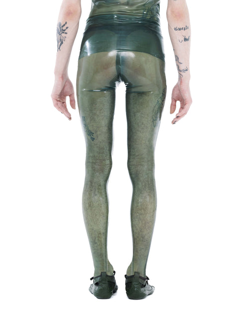 Essential Latex Tights - Olive