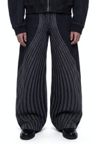 Black Laser Printed Jeans Back View HARRI London