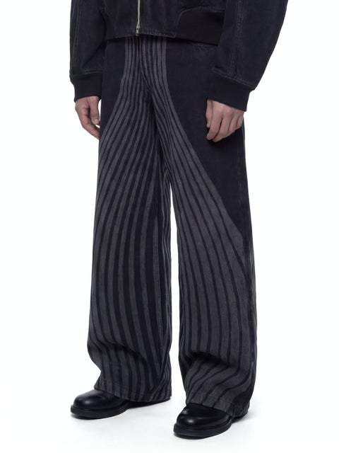 Black Laser Printed Jeans Look 2 HARRI London