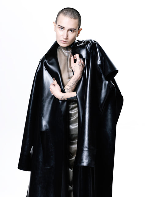 Latex Cape Coat