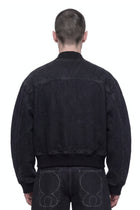 Denim Bomber Jacket Side View HARRI London