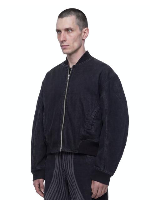 Denim Bomber Jacket Look 2 HARRI London