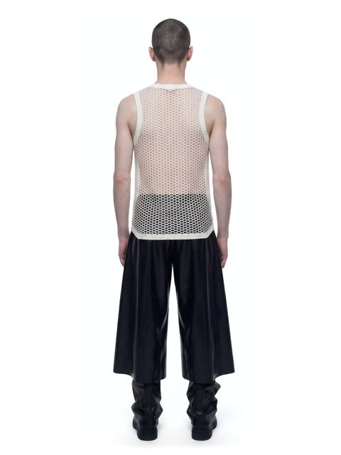 Latex Pleated Trousers Detail HARRI London
