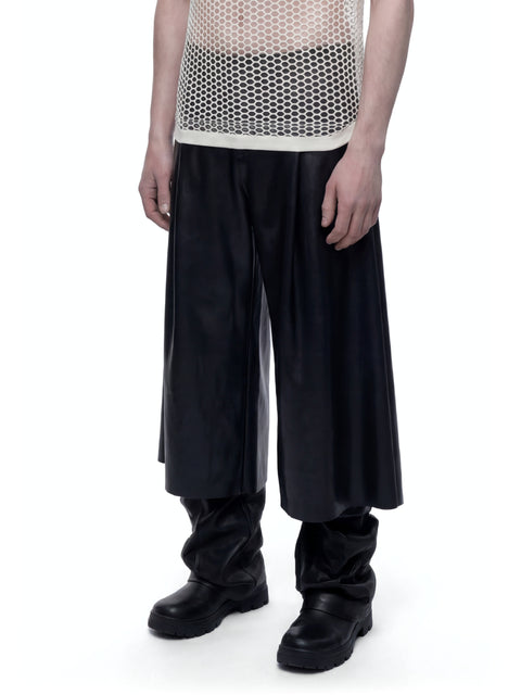 Latex Pleated Trousers Look 2 HARRI London