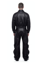 Signature Black Leather Jacket Detail HARRI London