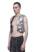 Silver Inflatable Armour Gilet Look 2 HARRI London