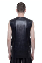 Sleeveless Zip-Up Jacket Side View HARRI London