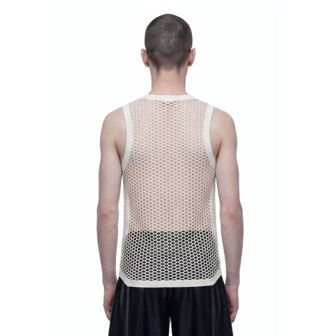 White Mesh Top Side View HARRI London