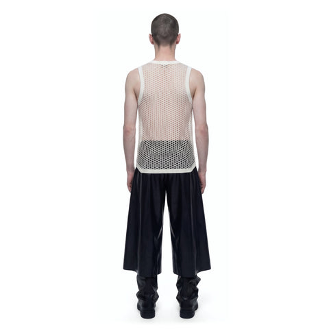 White Mesh Top Detail HARRI London