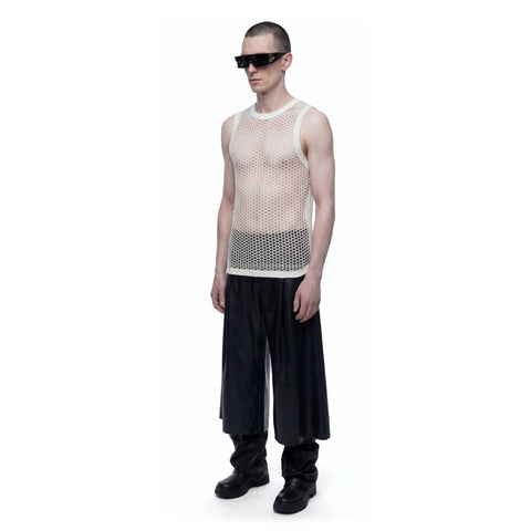 White Mesh Top Look 1 HARRI London