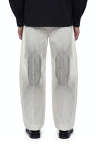 Wide Leg Embroidered Trousers Side View HARRI London