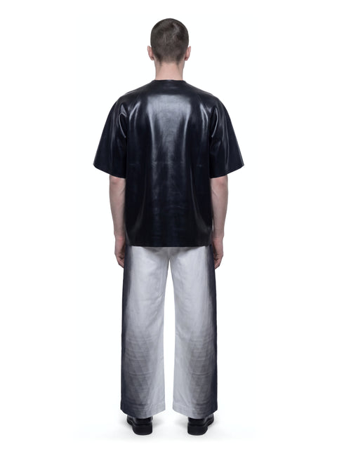 Straight Leg Printed Trousers Detail HARRI London