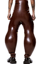 HARRI EXCLUSIVE Brown Alien Legs Inflatable Trousers with exaggerated bulbous design