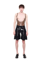 HARRI vest styled on model showcasing unique sleeveless design without the grey muscle fit sheer tank top